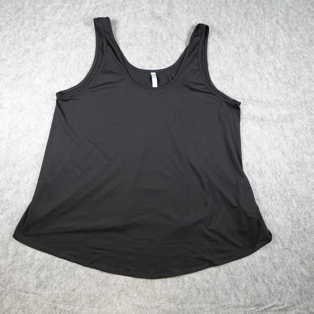 Fabletics Top Women 1X Black Activewear Sleeveless Scoop Neck Gym Workout